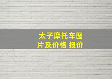 太子摩托车图片及价格 报价